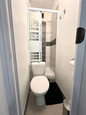 Salle de bains dans l'établissement Studio tout confort cité de la gastronomie (1)