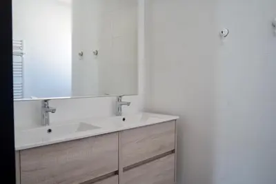 Salle de bains dans l'établissement Gîte de l’Ambiance
