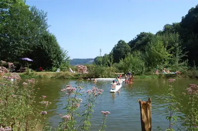 Paysage naturel près de le camping