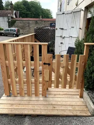 Balcon ou terrasse dans l'établissement Appartement cosy Lons - Montmorot