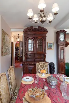 Coin salon dans l'établissement Appartements de la Côte