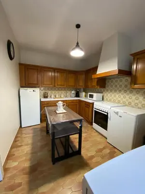 Cuisine ou kitchenette dans l'établissement Gîte à la ferme
