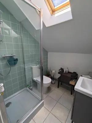 Salle de bains dans l'établissement Chambres d'Hôtes Montjouan