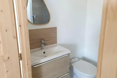 Salle de bains dans l'établissement Studio à la campagne