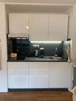 Cuisine ou kitchenette dans l'établissement Studio Tivoli la Tour