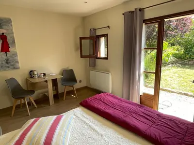 Un ou plusieurs lits dans un hébergement de l'établissement Inspirations - Chambres d'hôtes