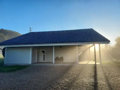 Lever ou coucher de soleil vu de le chalet ou à proximité