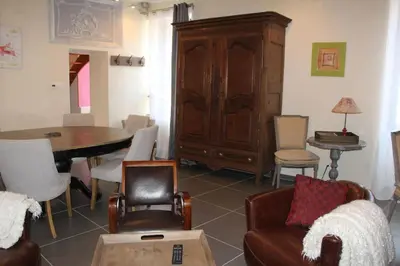 Coin salon dans l'établissement Gites de Climats de 3 à 6 personnes
