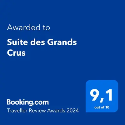 Certificat, récompense, panneau ou autre document affiché dans l'établissement Suite des Grands Crus