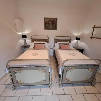Un ou plusieurs lits dans un hébergement de l'établissement Chambres d hotes proche Macon