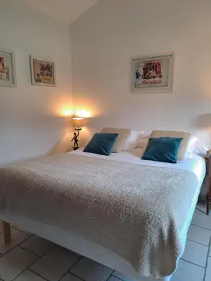 Un ou plusieurs lits dans un hébergement de l'établissement Chambres d hotes proche Macon
