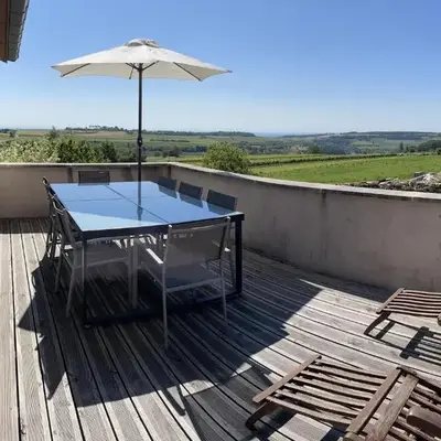 Le Cocon et le panorama des Hautes-Côtes