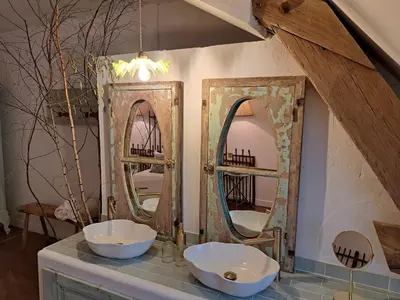 Salle de bains dans l'établissement chambre d'hôtes Madame