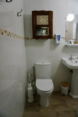 Salle de bains dans l'établissement Gîte de charme Autun'Home
