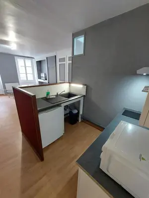 Cuisine ou kitchenette dans l'établissement Appartement Le Suly