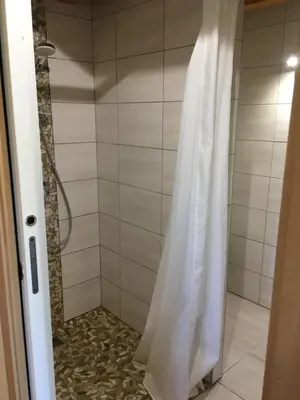Salle de bains dans l'établissement Le cocon de Mya