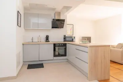 Cuisine ou kitchenette dans l'établissement Magnifique logement spacieux hyper centre