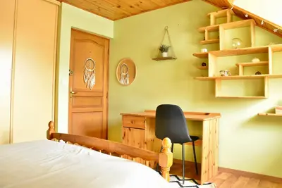 Un ou plusieurs lits dans un hébergement de l'établissement Chambres chez l'habitant - Chez Nico & Belen