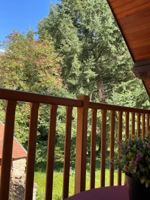 Balcon ou terrasse dans l'établissement Gîte les érables
