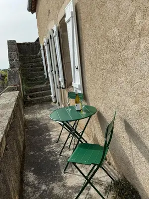 Balcon ou terrasse dans l'établissement GITE A LA FERME