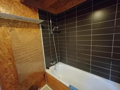 Salle de bains dans l'établissement Gîte Chalet Morvan Bourgogne