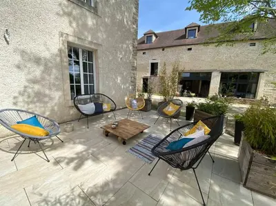Coin salon dans l'établissement 38BIS Location nuit / week-end / vacances