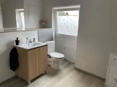 Salle de bains dans l'établissement Petite maison de campagne