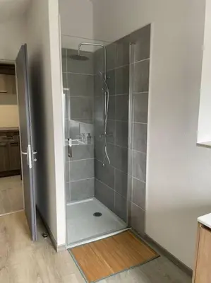 Salle de bains dans l'établissement Petite maison de campagne