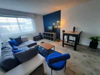 Coin salon dans l'établissement Les Buttes - Apt 4 Prs, 1 ch - Parking privé