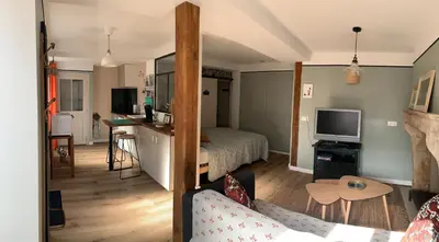 Télévision ou salle de divertissement dans l'établissement O p’tit chez soi