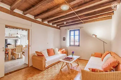 Coin salon dans l'établissement Entre ciel & Loire