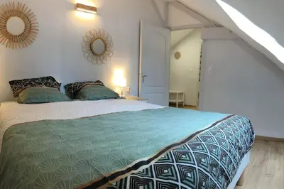 Un ou plusieurs lits dans un hébergement de l'établissement 15 personnes Chez Delphine et Guillaume