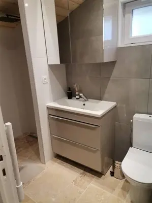 Salle de bains dans l'établissement L'Alcôve des Ondines