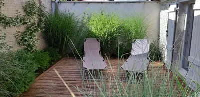 Jardin de l'établissement maison Chez Kitoune
