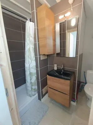 Salle de bains dans l'établissement La petite maison