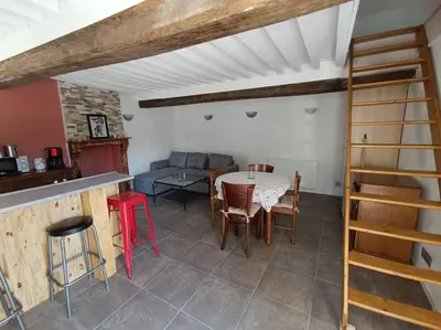 Cuisine ou kitchenette dans l'établissement La petite maison