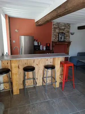 Cuisine ou kitchenette dans l'établissement La petite maison
