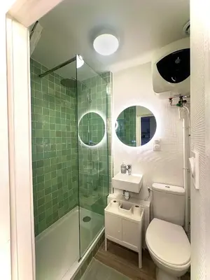 Salle de bains dans l'établissement Le charme Dubois