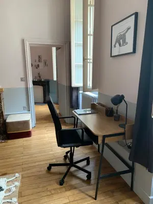 Coin salon dans l'établissement Le Saint Fiacre - Homillesime