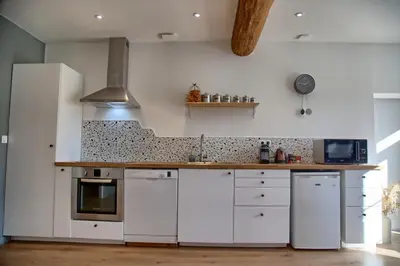 Cuisine ou kitchenette dans l'établissement Gîte - Le Saule Rêveur