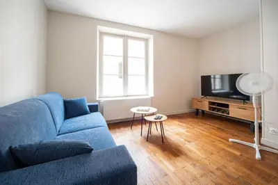 Coin salon dans l'établissement Appartement centre-ville 6 personnes