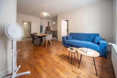 Coin salon dans l'établissement Appartement centre-ville 6 personnes