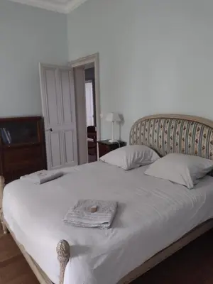 Un ou plusieurs lits dans un hébergement de l'établissement Castle Of Saint Germain Des Rives