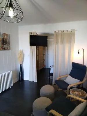 Coin salon dans l'établissement Studio, La terrasse d'Isa