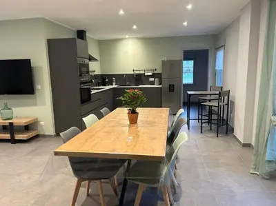 Cuisine ou kitchenette dans l'établissement Gite La Cuisance