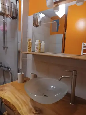 Salle de bains dans l'établissement Chambre calme et agréable