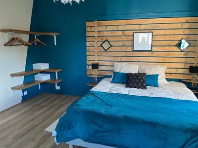 Un ou plusieurs lits dans un hébergement de l'établissement Les chambres de Mila