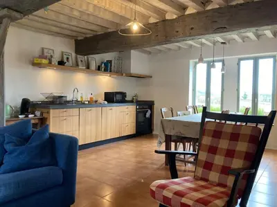 Cuisine ou kitchenette dans l'établissement Maison de campagne, Au 40, Morvan, Bourgogne