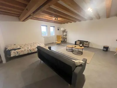 Cuisine ou kitchenette dans l'établissement Maison Loft au pied des Vignes