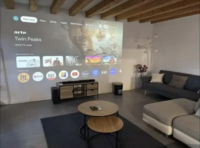 Coin salon dans l'établissement Maison Loft au pied des Vignes